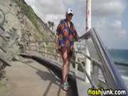 Woman Flashing Ass In Public