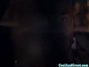 Blonde Skank Silences Dude With Blowjob
