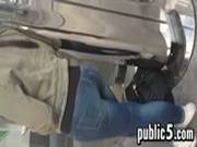 Jerking Off On A Teen In Public
