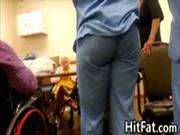 Old Folks Home Nurse With An Ass