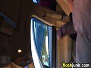 Flasher Jerking Off In The Car