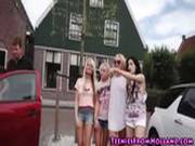 Teen Les Group Lick Cunt
