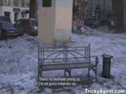 Tricky Agent - Assfucked With Her Bf Downstairs