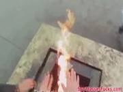 Real Pulled Russian Babe Swallows Jizz
