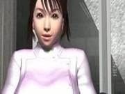 Busty 3d Hentai Dykes Sharing Prick