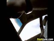 Flashing Hard Cock In The Car