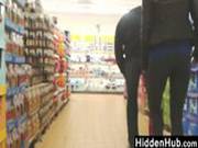 Girl With A Great Ass At A Store