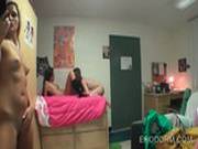 College Lesbo Sluts Licking Twats In 3some