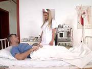 Blonde European Nurse Getting Naughty With Patient