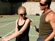 Avril Hall Gets Old Of Her Tennis Teachers Stiff Pole