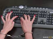 Secretary Gigi Allens Is Drilled Across Her Desk