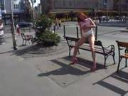 Redhead Slut Public Flashing And Masturbation