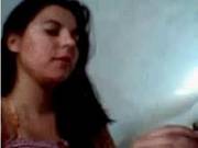 Latina Girl Plays With Her Clit