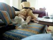 Amateur Gal Nailed On The Couch