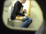 Young Blonde Babe On Toilet Cam