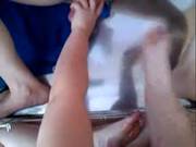 Amateur Footjob And Cumshot