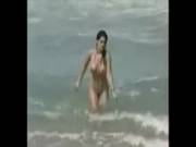 Dark Haired Girl Swimming Naked