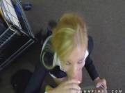 Milf Needing Cash Blows Pawn Shop Guy