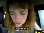 British Redhead Taxi Amateur Anallyfucked