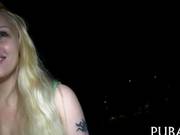 Blonde Teen Is Sucking Hard On The Big Fat Dick 