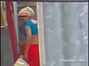 Aunty Bathing Outdoor Maid