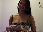 Slutty Amateur Receptionist Nadine Screwed Up For Money