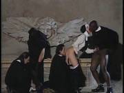 Italian Nuns Getting Wild In A Group Sex