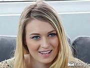 Shy Blonde With Blue Eyes And A Lovely Smile Wants To Start Making Porn Videos