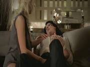Two Perfect Ladies Enjoying Lesbian Evening Together