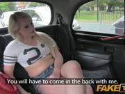 Slutty British Blonde Is Getting Fucked In The Taxi And Screaming From Pleasure While Cumming
