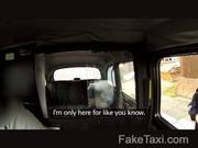 Busty Woman With Long, Red Nails Is Having Sex With A Horny Taxi Driver In His Car