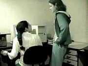 A Hidden Camera Caught Two Office Ladies While They Were Doing Some Very Naughty Things