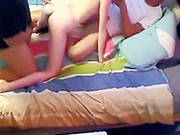 Amateur College Blonde Hooks Up With Two Guys