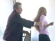 Hot Ebony Teen Spanked By An Old White Guy