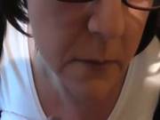 Mature Lady Giving A Handjob In The Kitchen