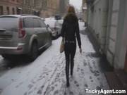 Tricky Agent Perky Redhead Fucking Casting