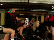 Incredible Orgy At The Private Carting Club With Insatiable Euro Sluts