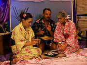 Japanese Style Ffm Threesome With Two Cute Beautiful Teens