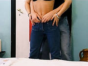 Horny Guy Massages And Finger Fucks His Slender Student Girlfriend