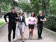 Two Young Swinger Couples Arrange Crazy Group Sex Fun At Home