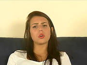 Cute Amateur Teen In Black Stockings For A Sweet Foot Fetish