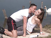 Romantic Date On The Lake Shore Ends Up With Passionate Sex