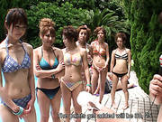 A Party By The Poolside Transforms Into Cock-sucking Competition