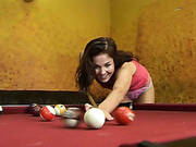 Sporty Lesbians Are Enjoying A Great Sex On A Pool Table