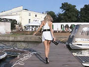 Two Blonde Cute Sluts On Vacation With A White Hot Guy