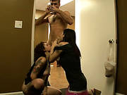 Trashy Emo Chicks Guzzle One Meaty Tool With A Great Pleasure