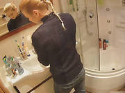 Small Tittied Tattooed Blonde Gets Laid By Horny Guy Wearing Spy Camera Glasses