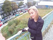 Blonde Cutie Is Tricked Into Outdoor Sex Filmed On Spy Camera Glasses