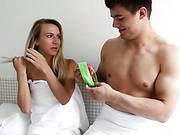 Blind Folded Slender Chick Gets Her Pussy Fucked By Strange Dude