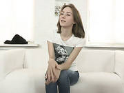 Skinny Snow White Teen Gets Fully Naked On Casting